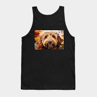 Watercolor Labradoodle Tank Top